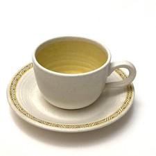 Vintage Franciscan Earthenware Hacienda Gold Coffee Tea CUP and SAUCER SET