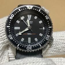 Seiko 7002-7000 Date Diver Scuba 150m Automatic Mens Watch Authentic Working