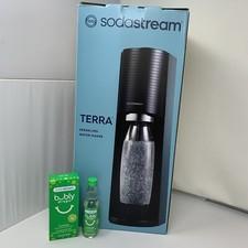 SodaStream Terra Sparkling Water Maker Black with CO2 + DWS Bottle + Bubly Drops