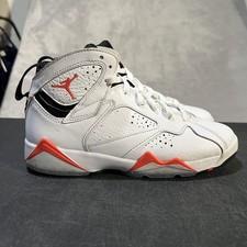 Air Jordan 7 Retro Shoes Youth Size 5Y White Red Basketball DQ6040-160