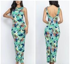 New Green Floral Maxi Dress