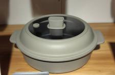 3COINS 6-in-1 Microwave Cooker Deep type / KITINTO Gray color / NEW JAPAN