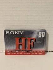 Sony HF High Fidelity Blank Cassette Tape 90 Minute Normal Bias Audio New Sealed