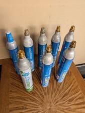 LOT 8 Empty Soda Stream Blue Screw Connect 60L CO2 Cylinder Canisters
