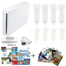 Nintendo Wii Console HDMI Bundle – Motion Plus, Wii Sports, Mario Bros + 5 Games