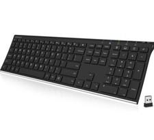 Arteck 2.4G Wireless Keyboard Stainless Steel Ultra Slim /w Number Pad HW192