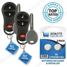 2 Replacement for 2001-2005 Chrysler PT Cruiser 99-05 Voyager Remote Key Fob Set