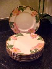 Vintage~ Franciscan~Set of 9~8" DESERT ROSE Salad/Dessert Plates~Made In England
