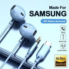 For Samsung USB-C Wired Earphones HiFi In-Ear Headphones with Mic 3.5mm Type-C