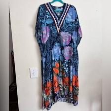 Floral Maxi Dress with V-Neckline