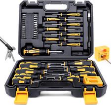 Magnetic Screwdrivers Set with Case, 43-Piece Includs Slotted, Phillips, Hex...