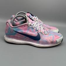 Nike Court Air Zoom Vapor Pro Women's 9 Pink Blue Athletic Lace-Up Tennis Shoes