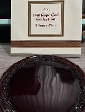 Vintage Avon 1876 Cape Cod Collection Dinner Plate in Original Box 10.5” EUC!