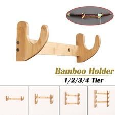 Bamboo Katana Holder Wall Mount Samurai Sword Stand Assembly Rack Hot 1~4 Tier