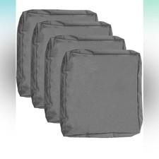 Patio Cushion Covers Replacement Set of 4 Water Repellent UV Resist Outdoor