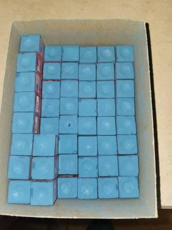 59 New Master Billiard Chalk Blue For Pool Table