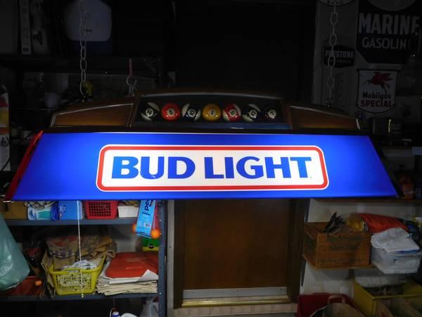 Pool Table Light, "Bud Light"