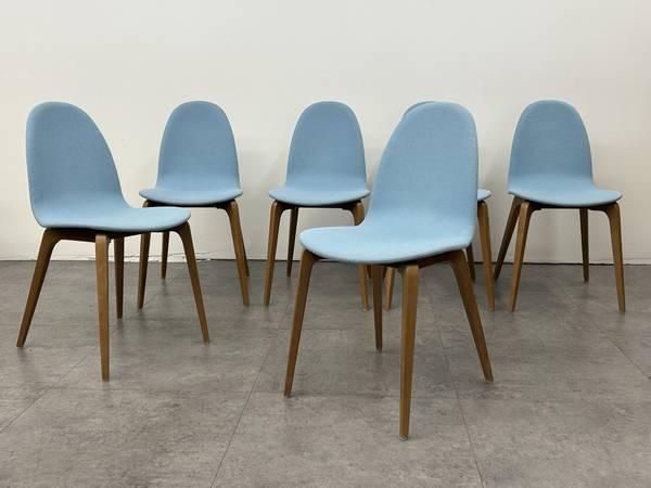 Modern Dining Chair Set of 6 NADIA Chairs by Hightower