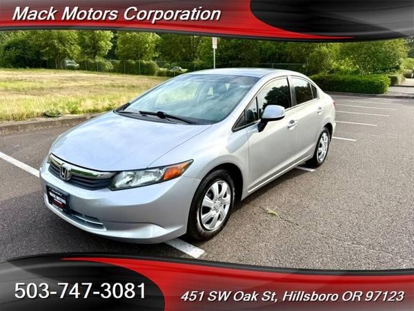 2012 Honda Civic LX Low Miles 2-Owner 39-MPG Sedan
