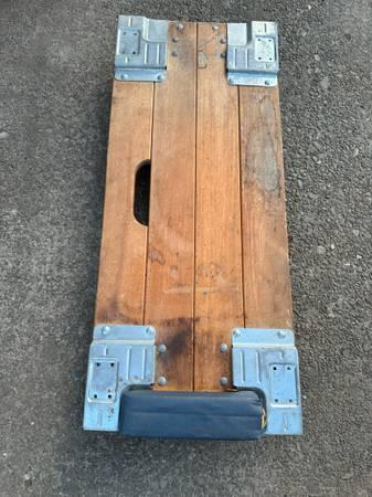 Vintage Heavy Duty Wood Mechanic Creeper Excellent cond