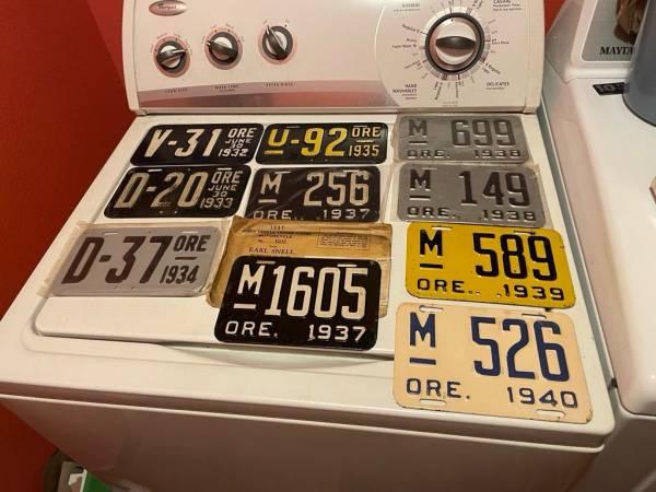 Wtb - OREGON MOTORCYCLE LICENSE PLATES