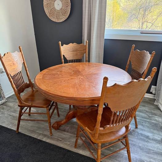 Dining table with chairs