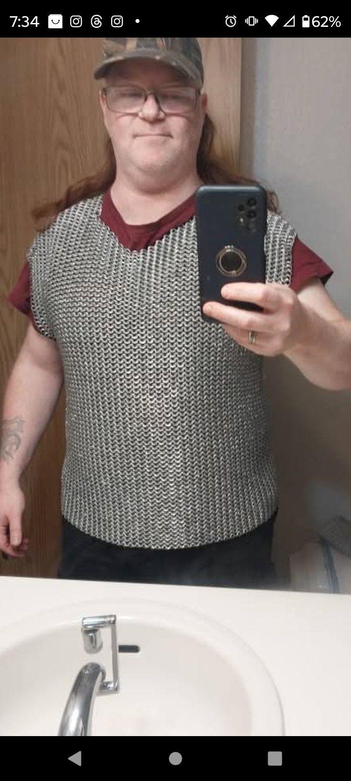 Chainmaille Shirt And Coif (Head Armor)
