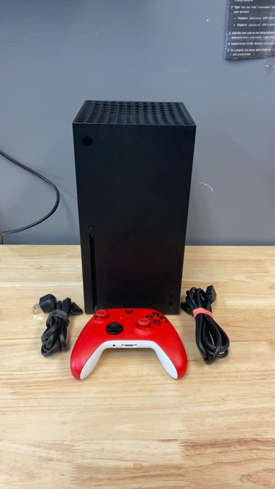 Xbox series X 1tb with cords and controller