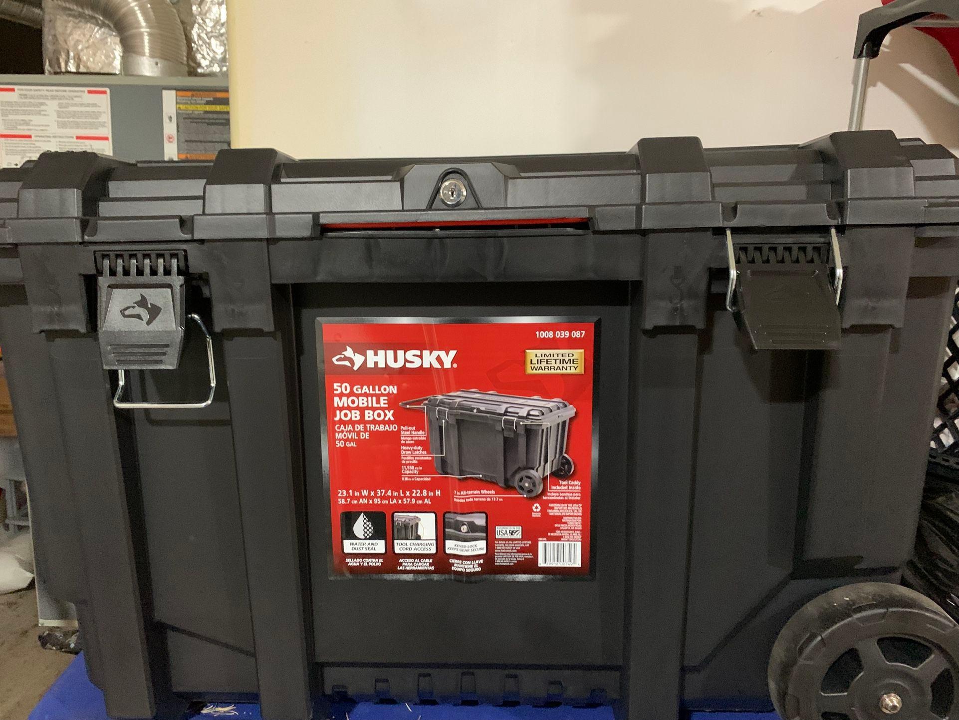 Husky 50 Gallon Job Box (NEW) Send Me An Offer