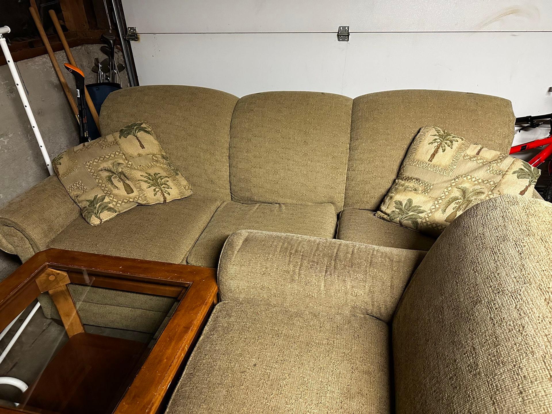 Samsung 60”, La-Z-Boy Sofa and Loveseat, and Coffee Table and 2 End Tables
